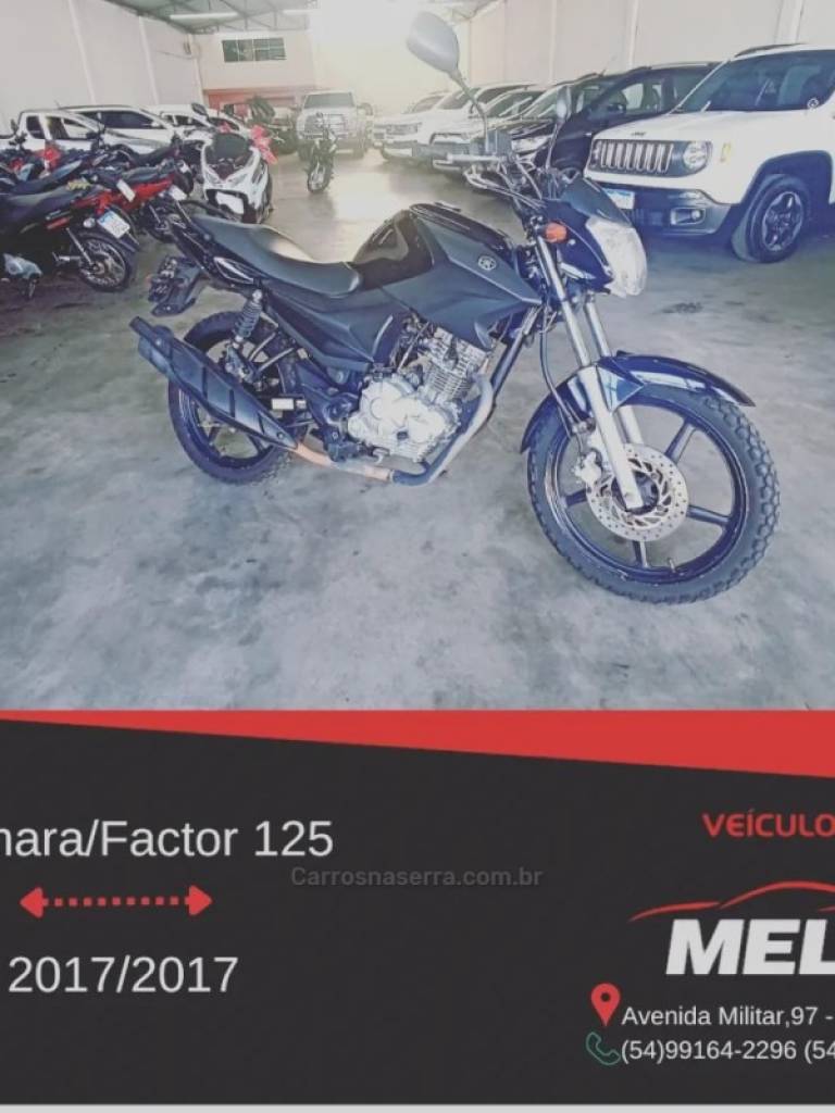 YAMAHA - FACTOR YBR - 2017/2017 - Preta - R$ 12.800,00