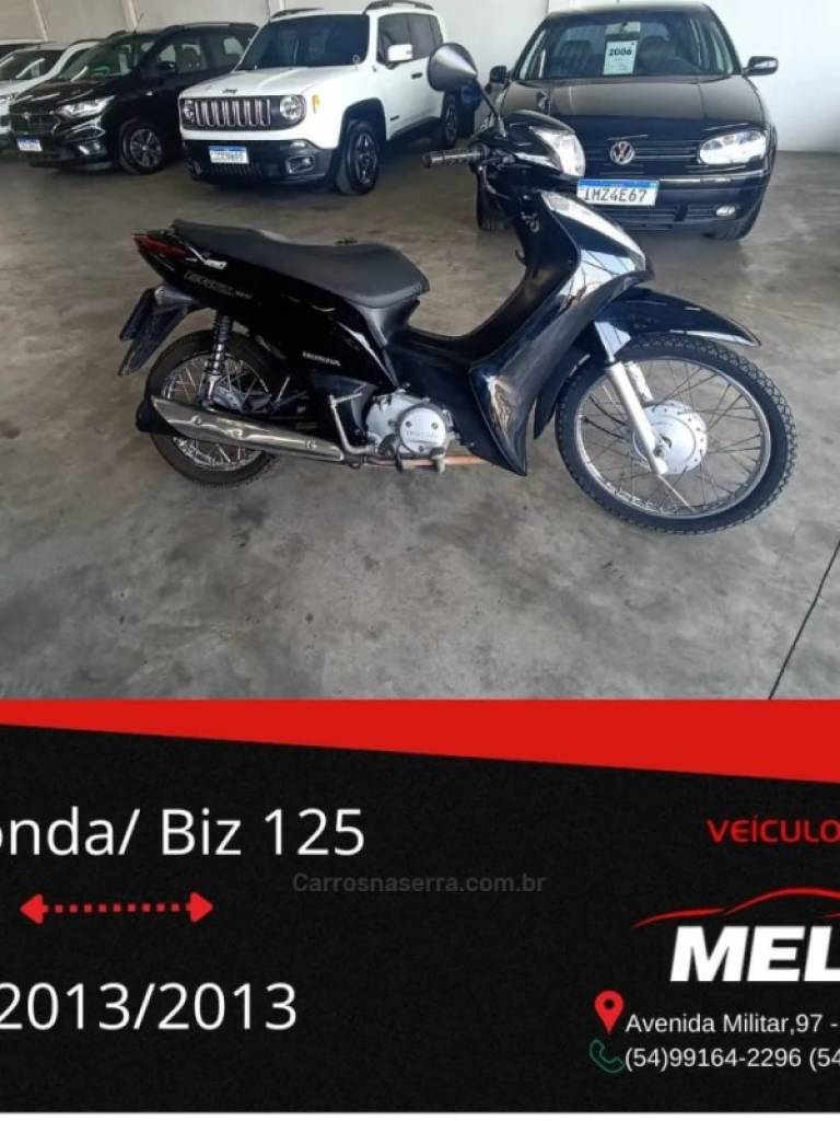 HONDA - BIZ 125 - 2013/2013 - Preta - R$ 11.900,00